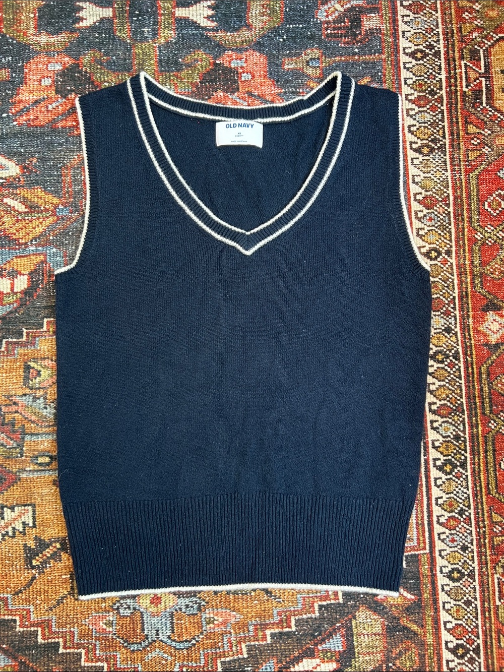 Preppy V-Neck Sweater Vest